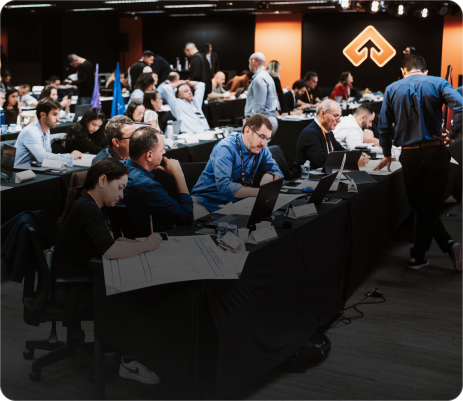 Arena de Crescimento — sala com participantes
